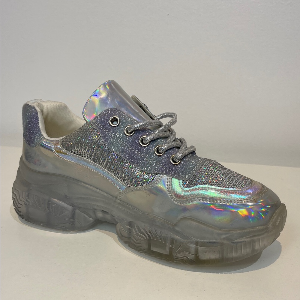 Holographic women’s Sneakers - Picture 3 of 6